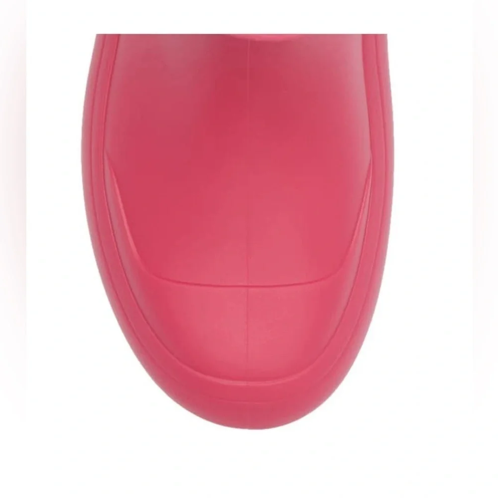 Gancini Raised-logo Rain Boots In Hot Pink